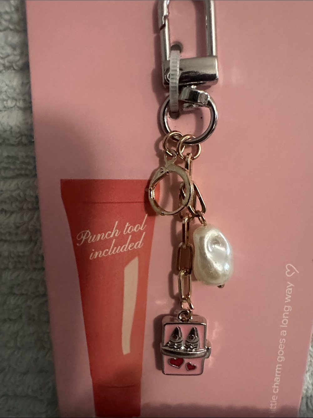Keychain / Lipgloss charm NWT